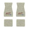 1970-1973 Chevrolet Camaro floor mats with the Yesterdays Chevrolet logo in Loop 18 Silver carpet, illustration