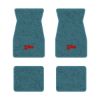 1974-1981 Chevrolet Camaro floor mats with the Z/28 logo in Cutpile 802 Blue carpet, illustration