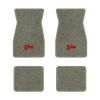 1974-1981 Chevrolet Camaro floor mats with the Z/28 logo in Essex 1053A Silver carpet, illustration