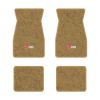 1974-1981 Chevrolet Camaro floor mats with the Z/28 in Red and Silver logo in Cutpile 854 Caramel carpet, illustration