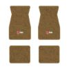 1974-1981 Chevrolet Camaro floor mats with the Z/28 in Red and Silver logo in Cutpile 830 Buckskin carpet, illustration