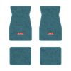 1974-1981 Chevrolet Camaro floor mats with the RS logo in Cutpile 802 Blue carpet, illustration