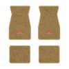 1974-1981 Chevrolet Camaro floor mats with the RS logo in Cutpile 854 Caramel carpet, illustration