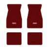 1974-1981 Chevrolet Camaro floor mats with the RS logo in Cutpile 4305 Oxblood carpet, illustration