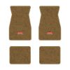 1974-1981 Chevrolet Camaro floor mats with the RS logo in Cutpile 830 Buckskin carpet, illustration