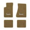 1982-1984 Chevrolet Camaro molded floor mats with the Camaro Block Letter logo in Essex 1054A Caramel carpet, illustration