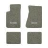 1982-1984 Chevrolet Camaro molded floor mats with the Camaro Block Letter logo in Essex 1053A Silver carpet, illustration