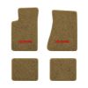 1982-1984 Chevrolet Camaro molded floor mats with the Z28 logo in Essex 1054A Caramel carpet, illustration