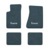1982-1984 Chevrolet Camaro molded floor mats with the Camaro Block Letter logo in Essex 1017A Lapis Blue carpet, illustration