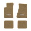 1982-1984 Chevrolet Camaro molded floor mats with the Camaro Block Letter logo in Cutpile 7295 Medium Doeskin carpet, illustration