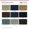 ACC Cutpile carpet color chart for this listing - Proudly Made in the USA