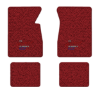1961-1962 Chevrolet Biscayne floor mats with the Heartbeat of America logo in Tuxedo C-3 Red carpet, illustration