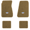 1968-1972 Chevrolet Chevelle floor mats with the Yenko Bar and Shield logo in Essex 1054A Caramel carpet, illustration