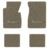 1955-1956 Chevrolet Bel Air floor mats with the Bel Air logo in Essex 1076A Prairie Tan carpet, illustration