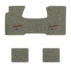 1955-1957 Chevrolet Bel Air floor mats with the Heartbeat of America logo in Essex 1053A Silver carpet, illustration