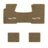 1955-1957 Chevrolet Bel Air floor mats with the Bel Air Crest logo in Essex 1004A Cream carpet, illustration