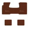 1955-1957 Chevrolet Bel Air floor mats with the Bel Air logo in Daytona 7157 Bronze carpet, illustration
