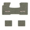 1955-1957 Chevrolet Bel Air floor mats with the Bel Air Crest logo in Essex 1053A Silver carpet, illustration