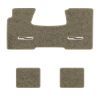 1955-1957 Chevrolet Bel Air floor mats with the Bel Air Crest logo in Essex 1076A Prairie Tan carpet, illustration