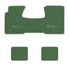 1955-1957 Chevrolet Bel Air floor mats with the Bel Air logo in Loop 38 Light Green carpet, illustration
