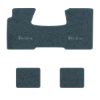 1955-1957 Chevrolet Bel Air floor mats with the Bel Air logo in Essex 1017A Lapis Blue carpet, illustration