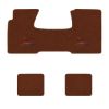 1955-1957 Chevrolet Bel Air floor mats with the Yesterdays Chevrolet logo in Daytona 7157 Bronze carpet, illustration