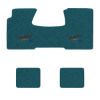 1955-1957 Chevrolet Bel Air floor mats with the Yesterdays Chevrolet logo in Loop 17 Bright Blue carpet, illustration
