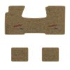 1955-1957 Chevrolet Bel Air floor mats with the Yesterdays Chevrolet logo in Essex 1004A Cream carpet, illustration