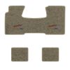1955-1957 Chevrolet Bel Air floor mats with the Yesterdays Chevrolet logo in Essex 1076A Prairie Tan carpet, illustration