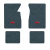 1961-1962 Chevrolet Bel Air floor mats with the Chevy Bowtie logo in Essex 1017A Lapis Blue carpet, illustration