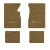 1961-1962 Chevrolet Bel Air floor mats with the Bel Air logo in Essex 1054A Caramel carpet, illustration