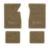 1961-1962 Chevrolet Bel Air floor mats with the Bel Air logo in Essex 1004A Cream carpet, illustration