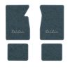 1961-1962 Chevrolet Bel Air floor mats with the Bel Air logo in Essex 1017A Lapis Blue carpet, illustration