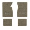 1965-1970 Chevrolet Bel Air floor mats with the Bel Air logo in Essex 1076A Prairie Tan carpet, illustration