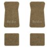 1971-1973 Chevrolet Bel Air floor mats with the Bel Air logo in Essex 1004A Cream carpet, illustration
