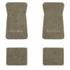 1971-1973 Chevrolet Bel Air floor mats with the Bel Air logo in Essex 1035A Beige carpet, illustration