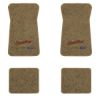 1971-1973 Chevrolet Bel Air floor mats with the Yesterdays Chevrolet logo in Essex 1004A Cream carpet, illustration