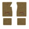 1961-1962 Chevrolet Biscayne floor mats with the Yesterdays Chevrolet logo in Essex 1054A Caramel carpet, illustration