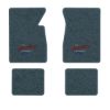 1961-1962 Chevrolet Biscayne floor mats with the Heartbeat of America logo in Essex 1017A Lapis Blue carpet, illustration