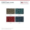 ACC Tuxedo carpet color chart for this listing - Proudly Made in the USA
