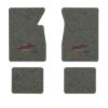 1965-1970 Chevrolet Biscayne floor mats with the Yesterdays Chevrolet logo in Essex 1066A Gray carpet, illustration