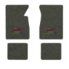 1965-1970 Chevrolet Biscayne floor mats with the Yesterdays Chevrolet logo in Essex 1038A Lt Charcoal carpet, illustration