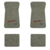1971-1972 Chevrolet Biscayne floor mats with the Yesterdays Chevrolet logo in Essex 1053A Silver carpet, illustration