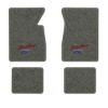 1966-1970 Chevrolet Caprice floor mats with the Heartbeat of America logo in Essex 1066A Gray carpet, illustration