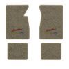 1966-1970 Chevrolet Caprice floor mats with the Yesterdays Chevrolet logo in Essex 1076A Prairie Tan carpet, illustration