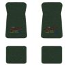 1971-1973 Chevrolet Caprice floor mats with the Yesterdays Chevrolet logo in Loop 08 Dark Green carpet, illustration