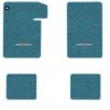 1964-1967 Chevrolet Chevelle floor mats with the 300 Deluxe logo in Loop 09 Medium Blue carpet, illustration