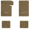1964-1967 Chevrolet Chevelle floor mats with the 300 Deluxe logo in Essex 1004A Cream carpet, illustration