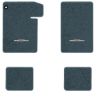 1964-1967 Chevrolet Chevelle floor mats with the 300 Deluxe logo in Essex 1017A Lapis Blue carpet, illustration