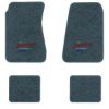 1968-1972 Chevrolet Chevelle Nomad floor mats with the Heartbeat of America logo in Essex 1017A Lapis Blue carpet, illustration
